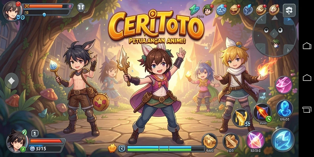 Tampilan gameplay CERITOTO yang menakjubkan dan penuh aksi.