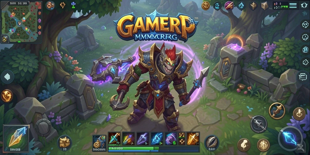 Tampilan gameplay menarik dalam dunia MMORPG GAMERP.