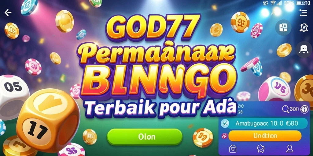 Tampilan menarik dari gameplay Bingo di GOD77.