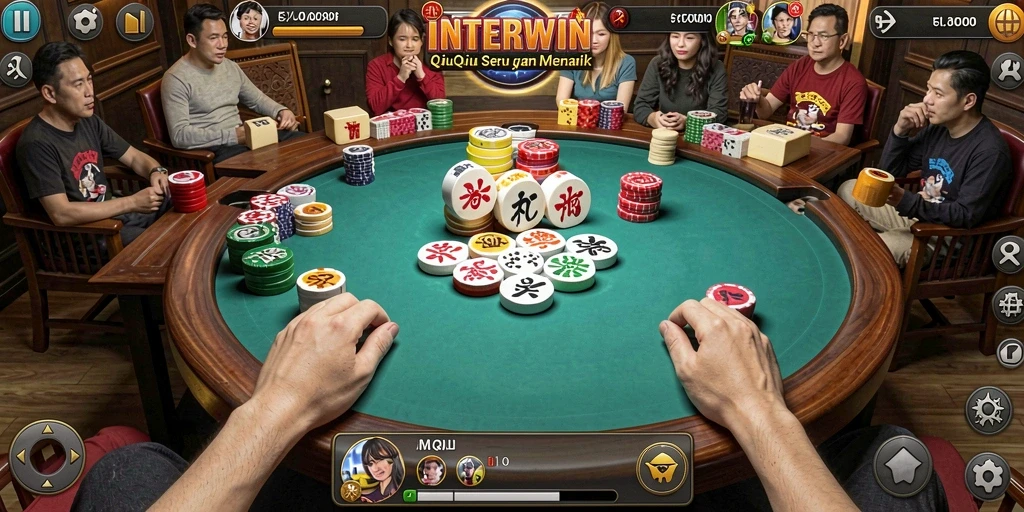 Tampilan gameplay INTERWIN yang seru di QiuQiu.
