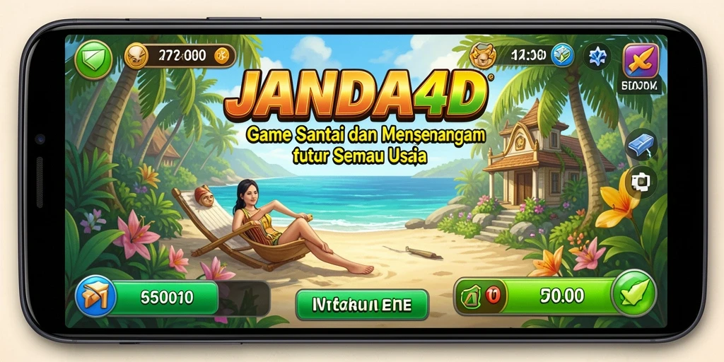 Tampilan menarik dari gameplay JANDA4D yang penuh warna.