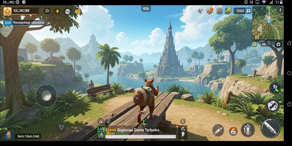 Tampilan gameplay menarik KELINCI88 di dunia terbuka.