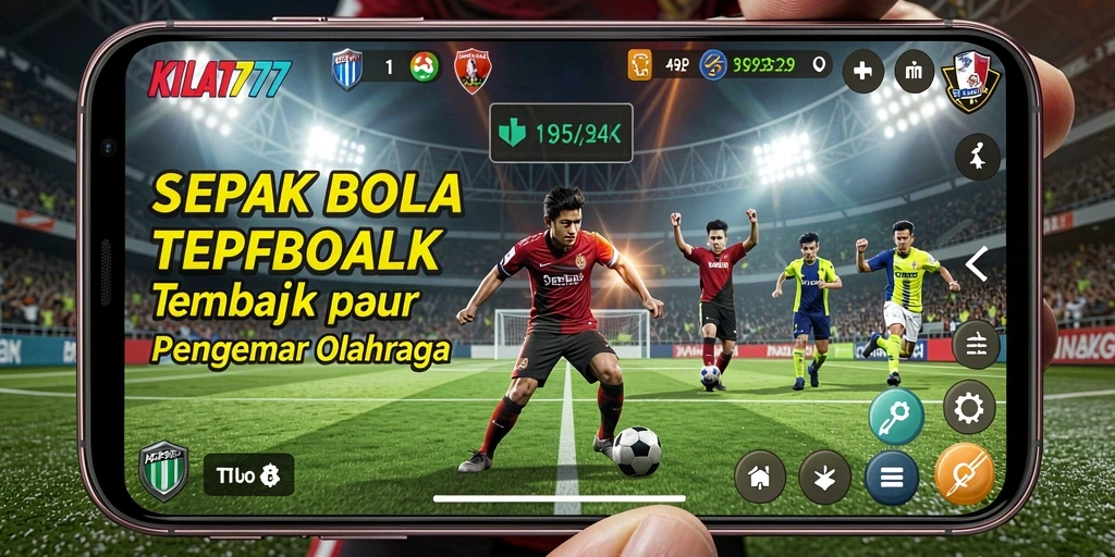 Tampilan permainan sepak bola KILAT777 yang seru dan interaktif.