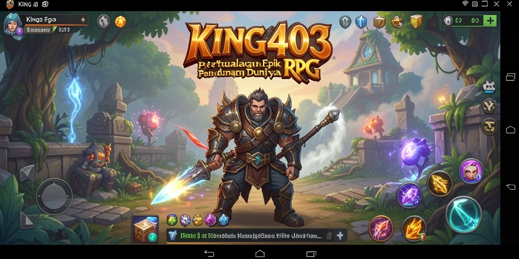 Tampilan gameplay menakjubkan di dunia RPG KING403
