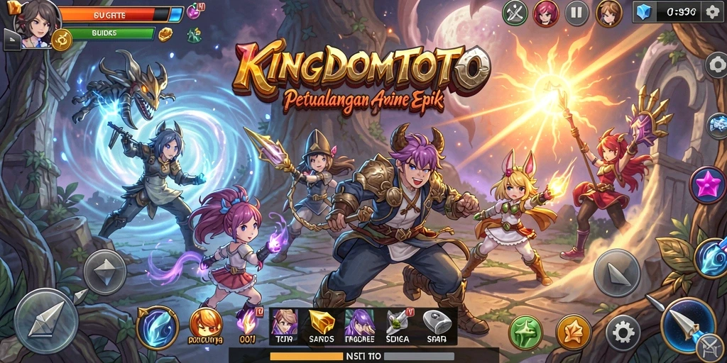 Gameplay menarik di dunia petualangan Anime KINGDOMTOTO.