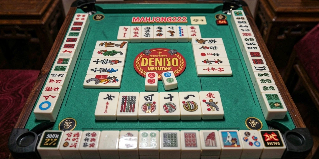 Tampilan gameplay seru di MAHJONG222 dengan teman-teman.