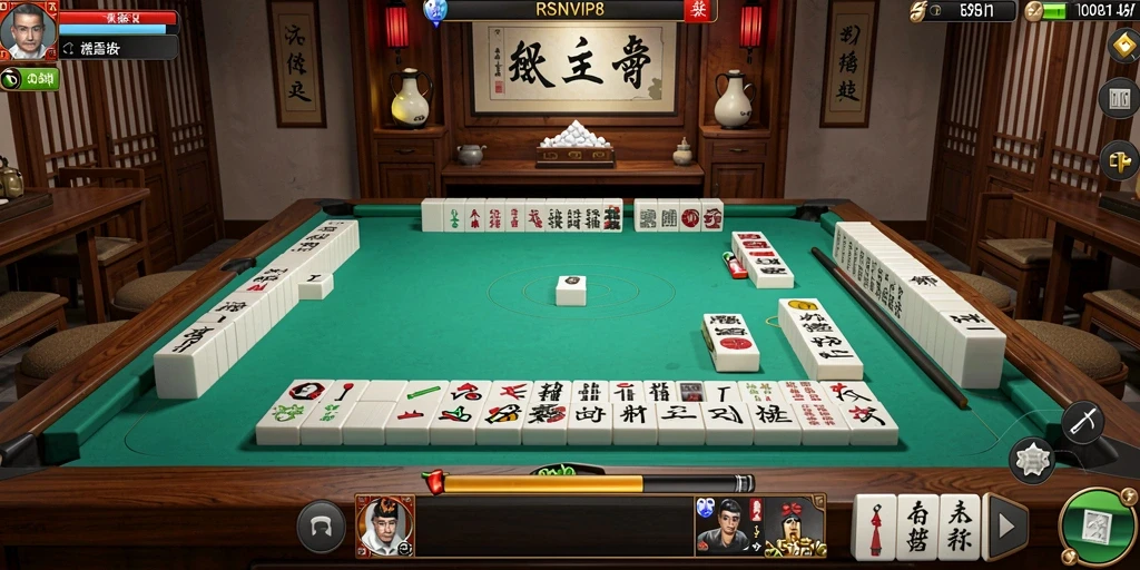Tampilan gameplay RSNVIP8 yang menarik dan menantang dalam Mahjong.