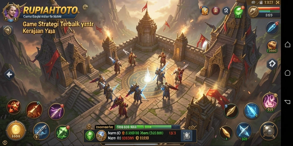 Tangkapan layar gameplay RUPIAHTOTO dengan pertempuran yang mendebarkan.