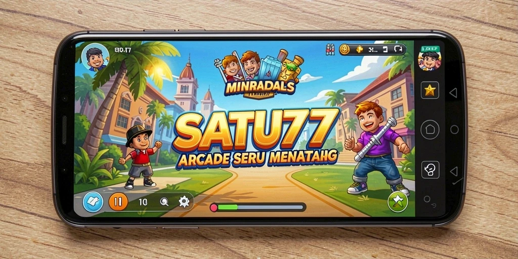 Tampilan gameplay seru dari SATU77 dengan banyak level menantang.