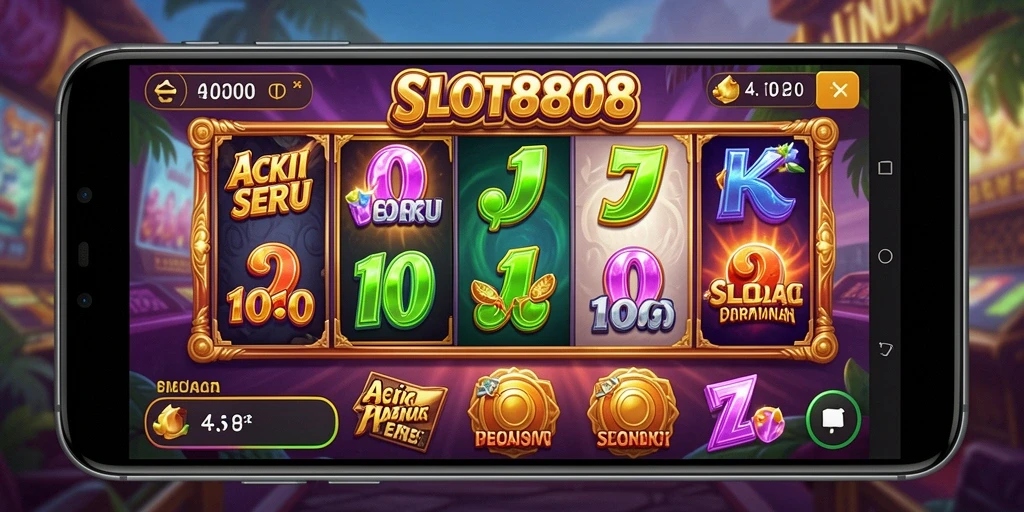 Tampilan gameplay SLOT8808 yang seru dan menegangkan.
