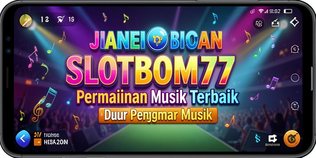 Tampilan gameplay SLOTBOM77 yang penuh warna dan energik.