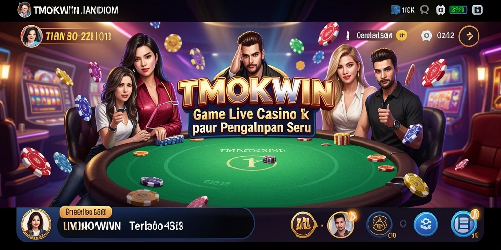 Tampilan screenshot gameplay Live Casino TMOKWIN yang menarik.
