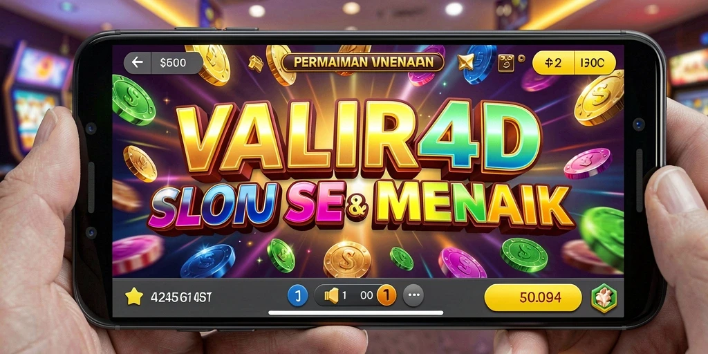 Skrin utama VALIR4D dengan gameplay Slot yang menegangkan.