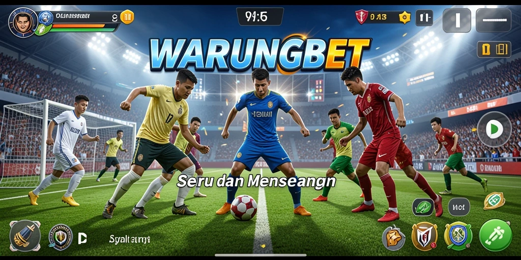 Tampilan gameplay menarik di WARUNGBET yang menampilkan aksi olahraga.